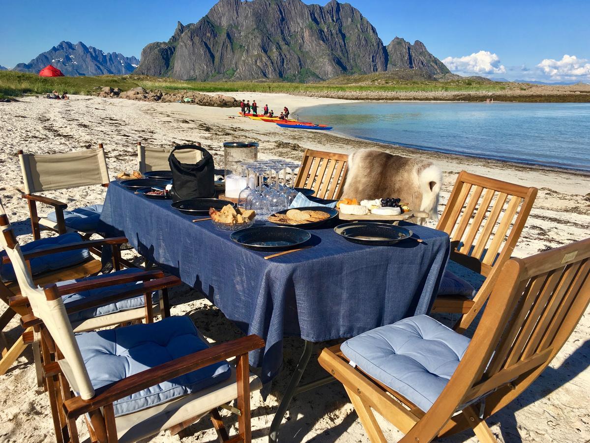 Lofoten Beach Glamping Skrova 외부 사진